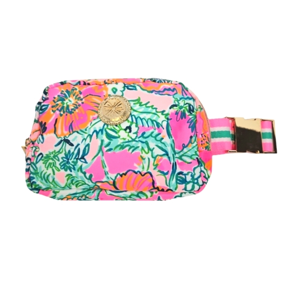 Lilly Pulitzer Belt Bag Soleil Pink Perfect Poppy NWT